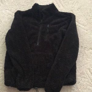 Womens no boundaries fuzzy sweater
